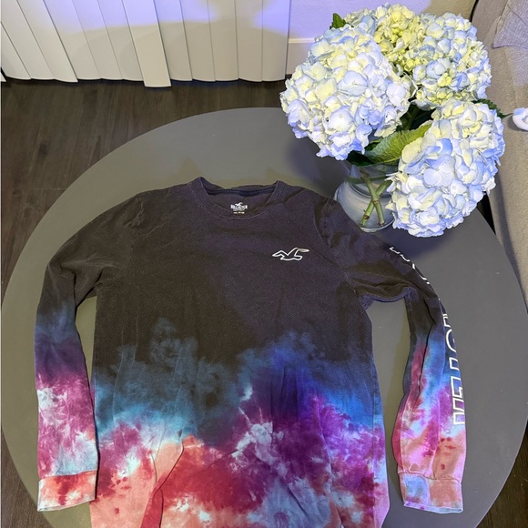 Hollister Other - Hollister Men Long Sleeve Tie-Dye Crewneck Shirt - Black/Blue/Purple/Red